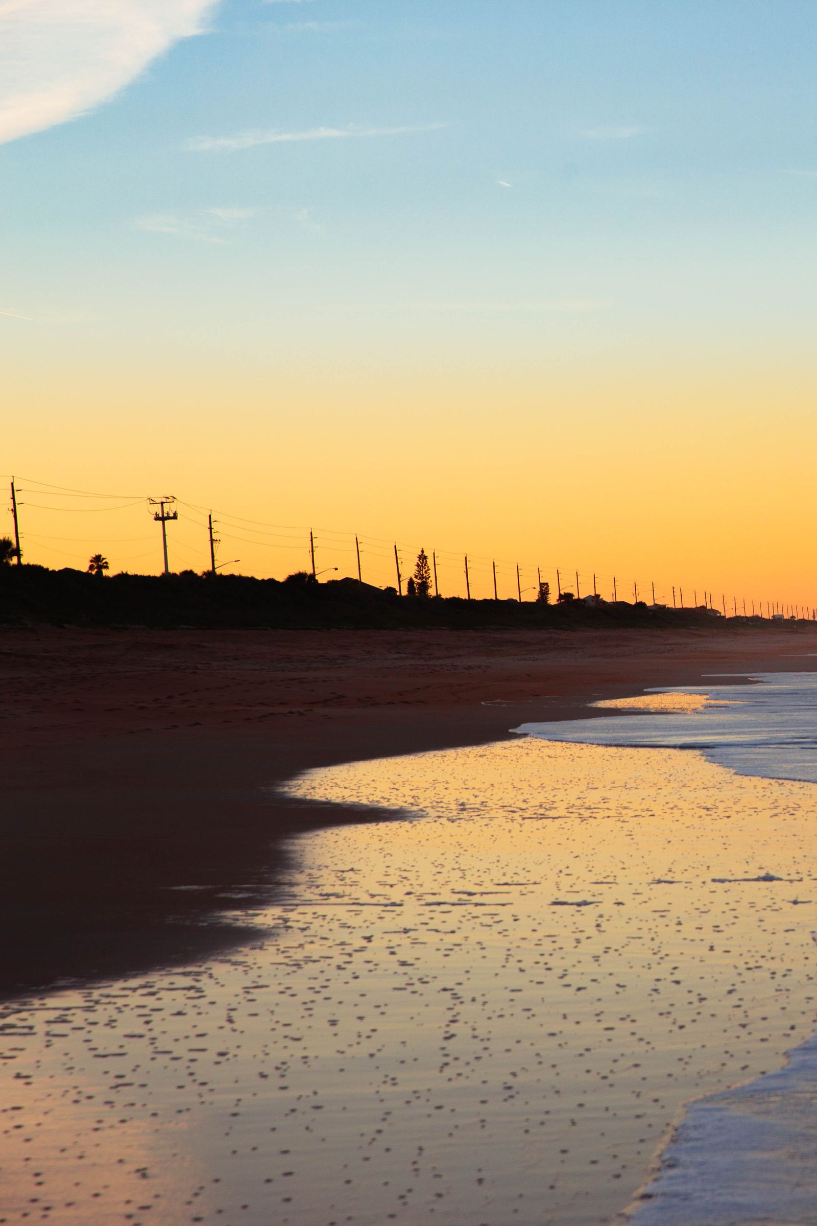 Scenic sunset over Ormond Beach, FL